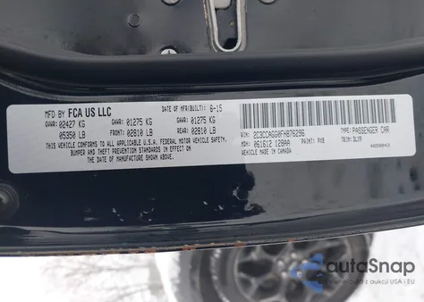 2015 Chrysler 300 300S z USA, uszkodzony, nr VIN 2C3CCAGG0FH876296